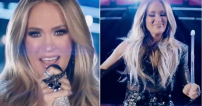 WATCH: Carrie Underwood Stuns With Electrifying Drum Solo In 2023 ‘Sunday Night Football’ Opening